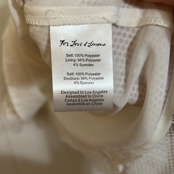 For Love and Lemons lace minidress size XS bohemian bridal - Picture 3 of 5